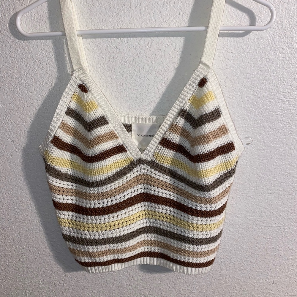 Striped Knit Tank Top
